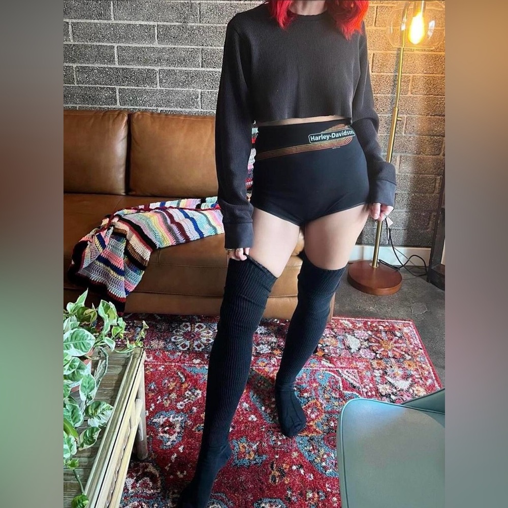 SOLD Harley Davidson shorts hot pants vintage inspired